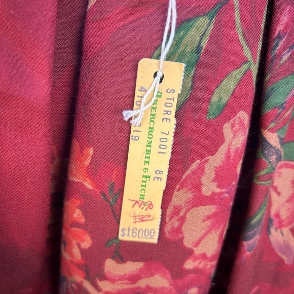 Abercrombie & Fitch Floral Maxi Skirt - Red and Green - Picture 4 of 10